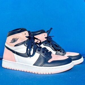 Nike Air Jordan 1 High Atmosphere Pink & Blue Sneakers Size 8 DD9335-641